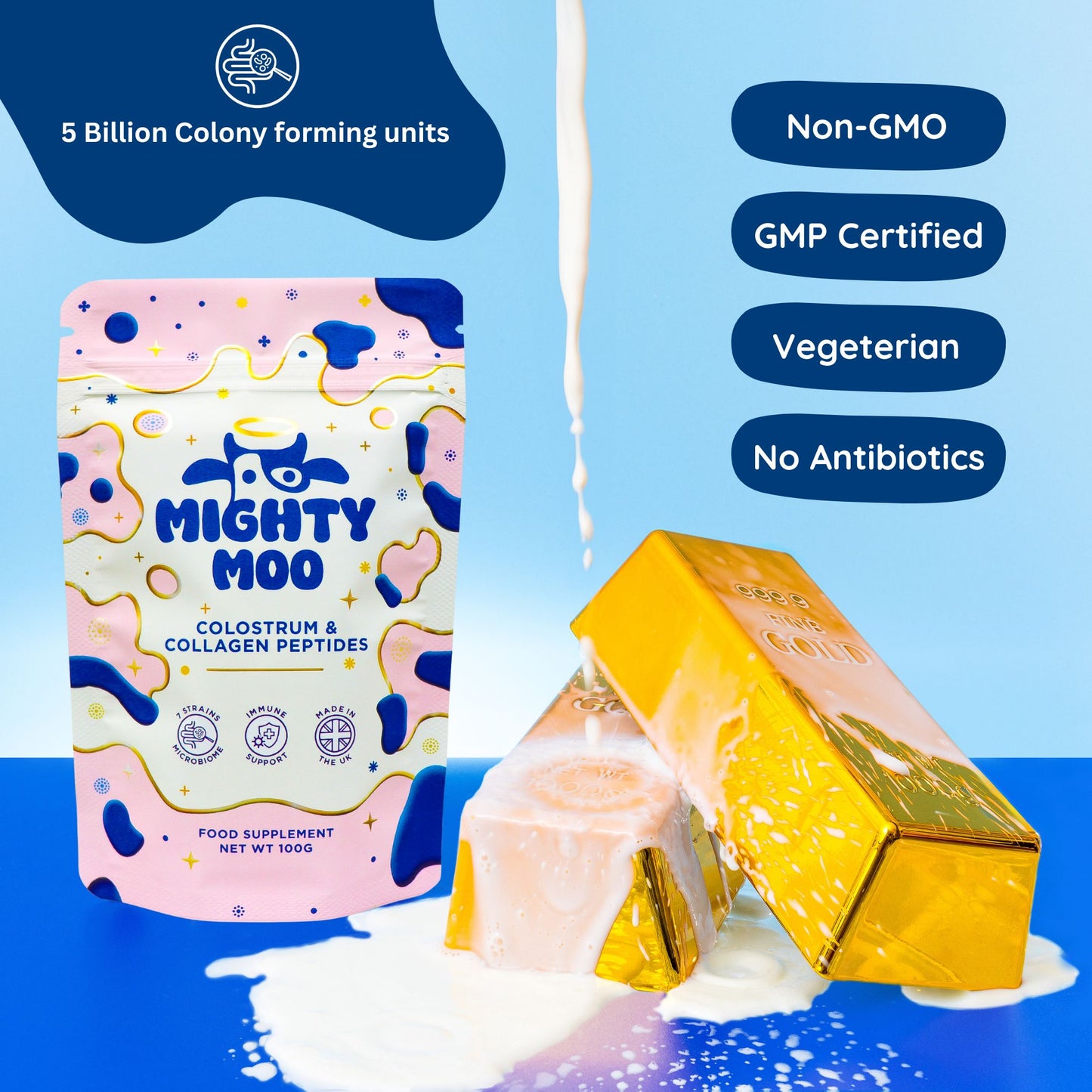 MIGHTY MOO COLOSTRUM & COLLAGEN PEPTIDES